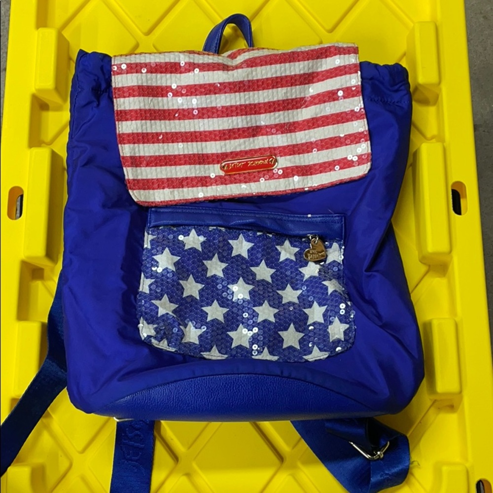 Betsey Johnson patriotic backpack